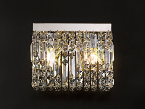 Zula Rectangular 2 Light Small Wall Lamp